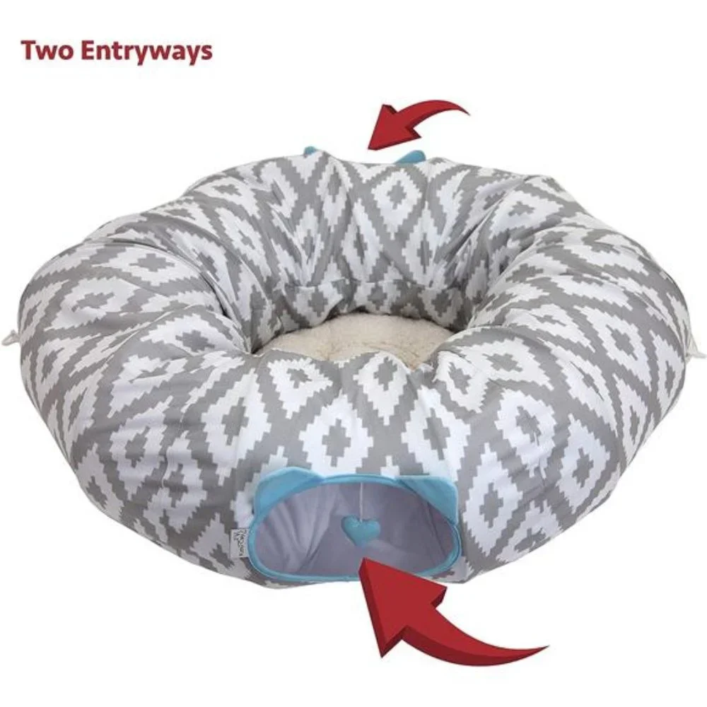 Kitty City Large Cat Tunnel Bed, Cat Bed, Pop Up Bed, Cat Toys